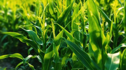 Sticker - green wheat field