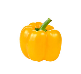 Wall Mural - Yellow Bell pepper  isolated on   transparent png