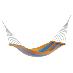 3d illustration of a relaxing hammock