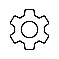 Canvas Print - Gear vector icon