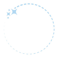 Wall Mural - star circle frame