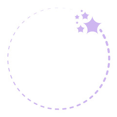 Sticker - star circle frame