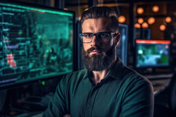 Software apps developer and IT revolution. Generative AI