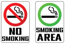No Prohibition. No Smoking And Smoking Area