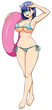 © Malchev - Anime Beach Girl on White