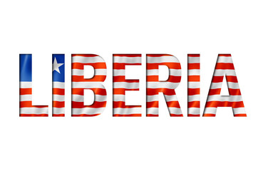 liberian flag text font