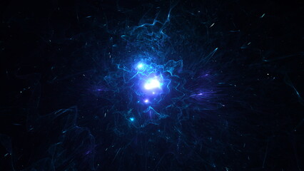 Wall Mural - galaxy space scene with planets, stars and galaxies. banner galaxies template. many nebulae and gala
