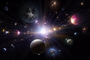 Wall Mural - Interstellar Odyssey: A Breathtaking Photographic Journey into the Cosmos