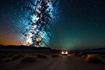 Wall Mural - Supernatural Spectacle: Captivating Photographic Display of Celestial Enchantment