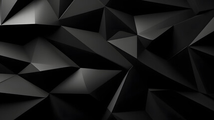 Digital black modern 3d geometry abstract graphic poster web page PPT background
