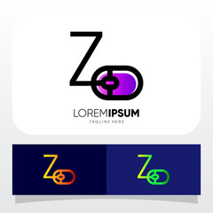 Wall Mural - Letter Z Computer Mouse Logo Design Vector Icon Graphic Emblem Illustration