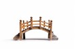 © hashinikaushalya - wooden bridge isolated on white background. Generative AI