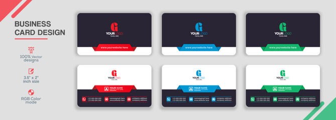 Modern business card design