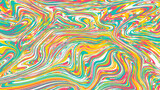 Fototapeta Tęcza - abstract colorful liquid acrylic wall background