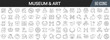 © stas111 - Museum and art line icons collection. Big UI icon set in a flat design. Thin outline icons pack. Vector illustration EPS10