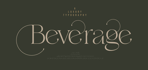 elegant wedding logo alphabet letters font. typography luxury classic lettering serif fonts decorati