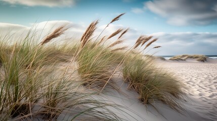 sand dunes and grass