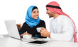 © BillionPhotos.com - Arabic business couple working in office