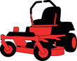 Lawn Zero Turn Mower Layered SVG Cut File for Cricut and Silhouette, EPS Vector, PNG , JPEG , Zip Folder