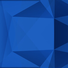 Fototapete - Abstract Blue Triangle Geometric Background, Vector Illustration.