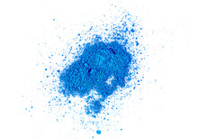Blue Paint Pigment Powder Isolated On Tranparent Background Png