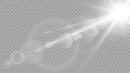 Wall Mural - vector transparent sunlight special lens flare light effect. stock royalty free vector illustration.