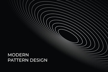3D modern oval pattern design illustration, triangle pattern modern scifi design, oval background spiral design
