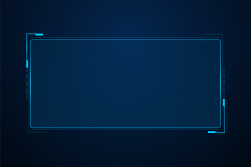 Sci fi futuristic user interface, HUD template frame design, Technology abstract background	
