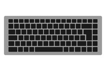 Computer Keyboard Isolated On White