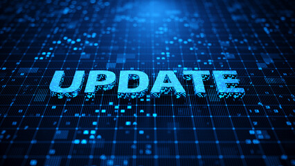 Wall Mural - update software computer program upgrade business technology internet concept