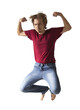 © Chepko Danil - teenager boy jumping dance movement isolate on transparent background