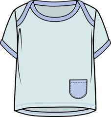 Canvas Print - UNISEX INFANT KIDS WEAR RAGLAN SLEEVES T SHIRT VECTOR