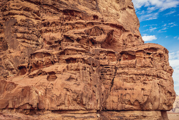 Poster - Rocks above Lawrence House in Wadi Rum valley, Jordan