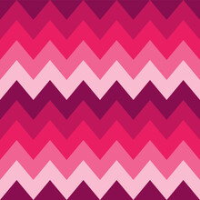 Cute Vector Seamless Pattern. Pink Zigzag Pattern. Decorative Element, Design Template With Pink Shade.