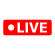 © Fahad Ayub - live streaming symbol, Red Transparent Lower Third Live Streaming icon
