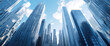 © wernerimages - skyline of glass cubes, ai generated