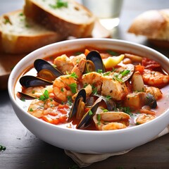 Wall Mural - A rustic and flavorful seafood stew Cioppino.