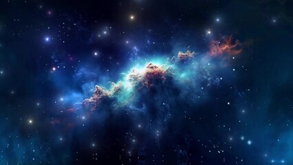 Wall Mural - Beautiful nebula in space - stars - galaxy - cosmos - Concept Art
