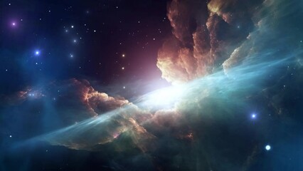 Wall Mural - Beautiful nebula in space - stars - galaxy - cosmos - Concept Art
