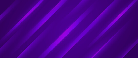 Wall Mural - Abstract dark purple background with diagonal lines. Violet texture with smooth gradient stripes. Modern template for banner, presentation, flyer, poster, brochure, magazine. Vector backdrop