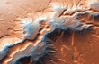 Extrem detaillierte Nahaufnahme der Oberfläche des Planeten Venus - Generative AI
