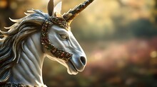 Unicorn Statue Created With Generative AI Technology