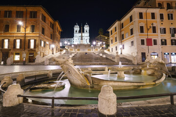 Sticker - Spanish Steps at Piazza di Spagna in Rome, Italy