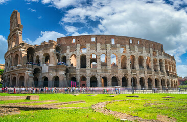 Sticker - 
Colosseum on sunny day in Rome. Italy
