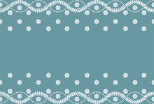Seamless Lace Pattern, Flower Vintage Vector Background.