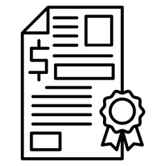 Sticker - Certificate Icon