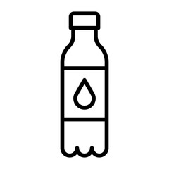 Canvas Print - Water Bottle Icon