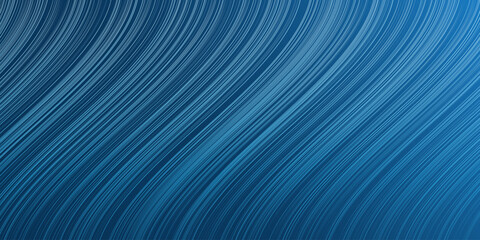 Wall Mural - dark lit curving blue wavy modern style minimalist vertical stripes pattern - editable abstract wide