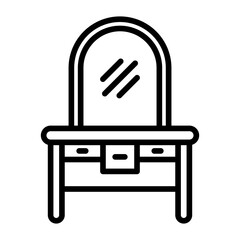 Sticker - Dressing Table Icon