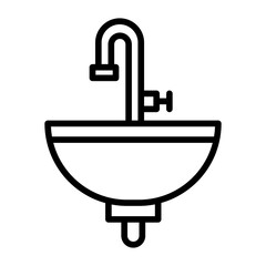 Wall Mural - Sink Icon